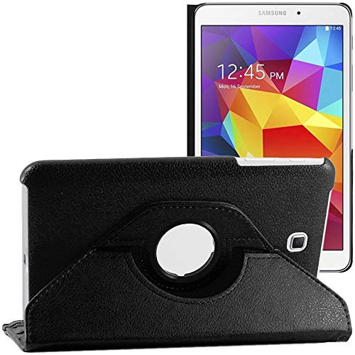 ebestStar - Funda para Samsung Galaxy Tab 4 8.0 SM-T330, T331 SM-T335, Carcasa Capa Giratoria, 360 Protectora, Cuero PU Soporte, Negro