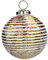 DECOLINE Glas Weihnachtskugeln 4 Stück Strudel Ø 10cm rot/Gold