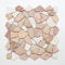 Piastrella a mosaico in pietra naturale poligonale Break o in marmo rosso beige Break Chot in rosso crema per bagno cucina pareti doccia pavimento