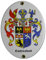 Ostfriesland Emaille Schild Ostfriesland 11,5 x 15 cm Emailschild Oval.
