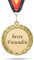 andSmile Medaille mit Gravur - Beste Freundin - Orden aus hochwertigem Metall - Beste Freundin Geschenke Geburtstag, Weihnachten - Best Friends Geschenk für den Lieblingsmensch