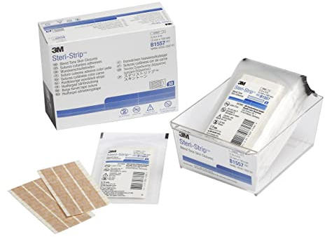 3M™ Steri-Strip™ Blend Tone Skin Closures, B1557, Tan, 1/2 in x 4 in (12mm x 100mm), 50 Bag/Carton, 4 Carton/Case