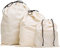 MISSLO Set of 3 Cotton Breathable Dust Bags for Handbags Large Drawstring Storage Pouch Multi-Functional Bag (Beige)