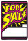 Chroma 7233 Schild zum Verkauf, fluoreszierend