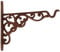 Fallen Fruits BPH28 Small Cast Iron Hanging Basket Hook - Brown