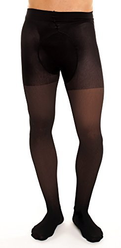 GLAMORY Herren Support 70 Herrenstützstrumpfhose, Schwarz, XL EU