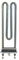 Bosch Siemens Washing Machine Wash Heater Element. Equivalent to part number 265961