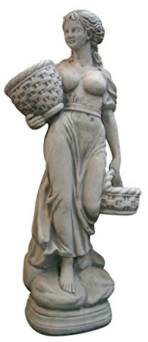 Frau zum bepflanzen, Skulptur aus Steinguss, Figur