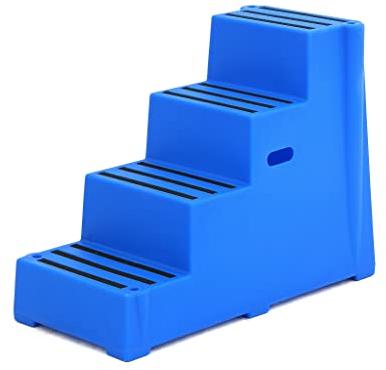 Nedlandic Aufstiegshilfe mit 4 Stufen (Blau)