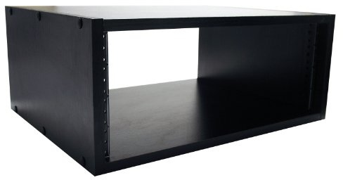 Gator Cases Studio-Rack aus Holz; Größe 4U mit 15,25 Tiefe, Schwarz (GR-STUDIO-4U)