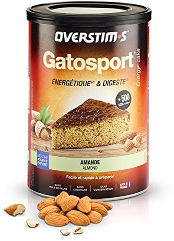OVERSTIM.s - Gatosport (400g) - Amandes – Petit déjeuner énergétique avant effort – Très digeste - Facile et rapide à préparer
