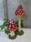 Fliegenpilz im 2er-Set, rot mit Punkten 12 cm/8cm