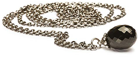 TrollBeads Damen-Charmskette 925 Sterling Silber Fantasy mit Onyx 70 cm TAGFA-00002