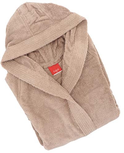 Gabel Accappatoio Adulto, 100% Cotone, Greige, Taglia XL