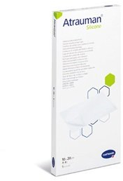 ATRAUMAN Silicone steril 10x20 cm Kompressen 5 St