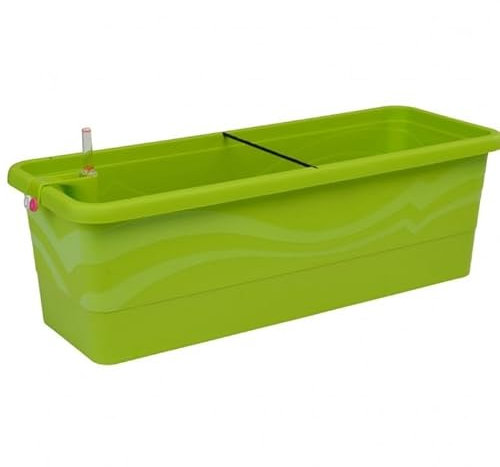 Gardenico Selbstbewässerung Blumenkasten Smart System Gardenie 80 cm, erbsengrün
