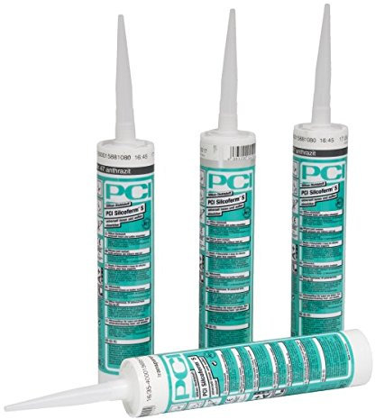 PCI Silcoferm® S Silikon-Dichtstoff 12 x 310 ml - 41 Dunkelbraun - Zum Schließen von Eck-, Anschluss- und Bewegungsfugen 12 Stück