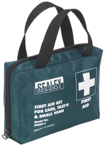 Sealey SFA02 First Aid Kit Medium for Cars, Taxis & Small Vans - BS 8599-2 Compliant