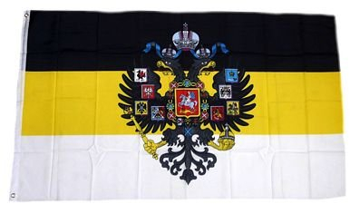 Fahne/Flagge Russland Romanov Wappen NEU 90 x 150 cm