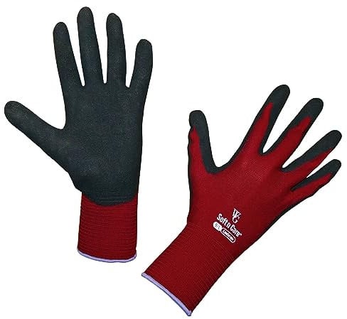 Kerbl 297288 Soft N Care Landscape Gartenhandschuh, Größe 9, Rot