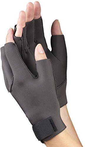 OTC Arthritis Relief Gloves, Premium Warming No Chill Neoprene Support, Black, Small