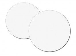 Dischi di cartone bianco. Diametro totale: 20 cm