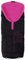 ByBoom - Softshell Winterfußsack Thermo Aktiv für Kinderwagen und Buggy, Farbe:Schwarz/Fuchsia