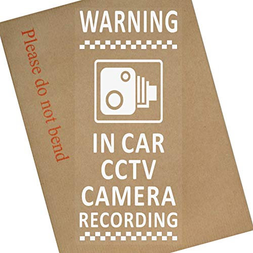 1 x PORTRAIT Design-In Car CCTV Camera Recording-Window CCTV Sticker-200mm-Security Sign-Car,Van,Lorry,Truck,Taxi,Bus,Mini Cab,Minicab-Dashcam,Go Pro