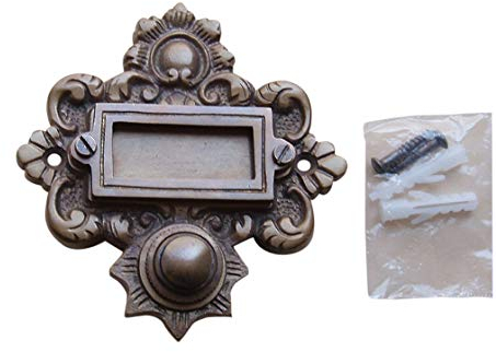 Deurbel Sonnette Messing Klingelschild Haustüre Graf von Gerlitzen Klingel 1 Brass Door Bell Tür Türklingel K55A