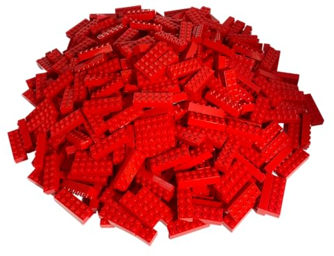 Lego® - Bausteine Grundbausteine 2x6 Noppen - 30 Stück - Modell 2456 in Rot - Basic Konstruktionssteine für kreative Bauprojekte