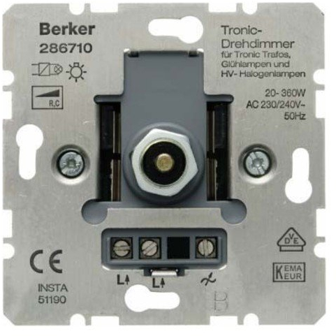 Berker 286710 Tronic-Drehdimmer Haus