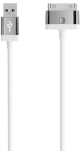 Belkin F8J041cw2M-WHT Lade-Sync Kabel (30-pin Anschluss, 2m) für Apple iPod/iPhone/iPad weiß