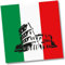 20 Papierservietten im * ITALIEN * für Party und Geburtstag von DH-Konzept // Servietten Napkins Feier Fete Set Italienische Nacht Mottoparty rot weiss grün