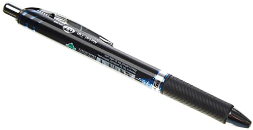 Pentel EnerGel Document BLP77-CX Gel-Tintenroller, blau, 0,7 mm Strichstärke, Druckmechanik, nachfüllbar, wasserfeste, lichtechte Tinte - dokumentenecht nach ISO 27668-4, 1 Stück (1er Pack)