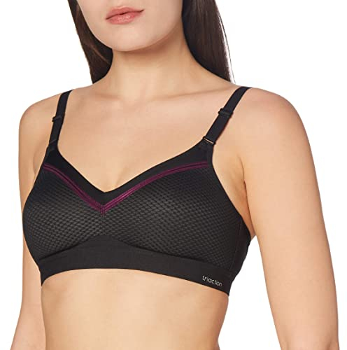 Triumph Womens Triaction Free Motion Ex Sports Bra Non-wired, Black, 36C UK