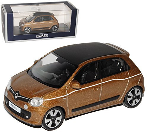 Norev Renautl Twingo III Cappuccino Braun 5 Türer 3. Generation Ab 2014 1/43 Modell Auto