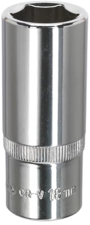 Sealey Sp3818D Walldrive Socket 18Mm Deep 3/8Sq Drive Fully Polished