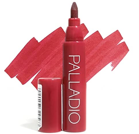 Palladio Lip Stain, Hydrating and Waterproof Formula, Matte Color Look, Longlasting All Day Wear Lip Color, Smudge Proof Natural Finish, Precise Chisel Tip Marker, Berry