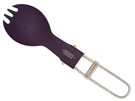 Vargo Titanium Folding Spork, Lavender