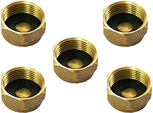 3/4 Brass Washing Machine Blanking Cap (box of 5)