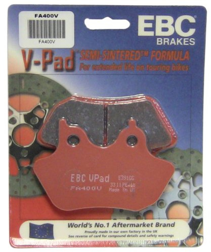 EBC Brakes FA400V Semi Sintered Disc Brake Pad, Black, One-Size