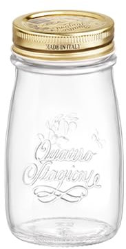 Bormioli Rocco 4 Saisons Petite Bouteille avec Capsule en Verre Transparent, 31 x 24 x 18 cm