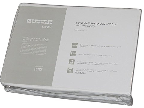 Zucchi Sanfor Matratzenschoner mit Kapuze, verschiedene Größen, für französische Betten, 125 x 200 cm