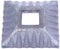 Alberts 422929 Abdeckrosette | gehämmert | Stahl | 70 x 20 mm