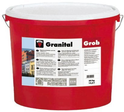 Keim 1100487 Granital Grob Grundierfarbe in weiß 25kg