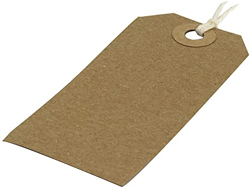 Q-Connect KF01597 Strung Tag 82x41mm Buff (Pack of 1000)
