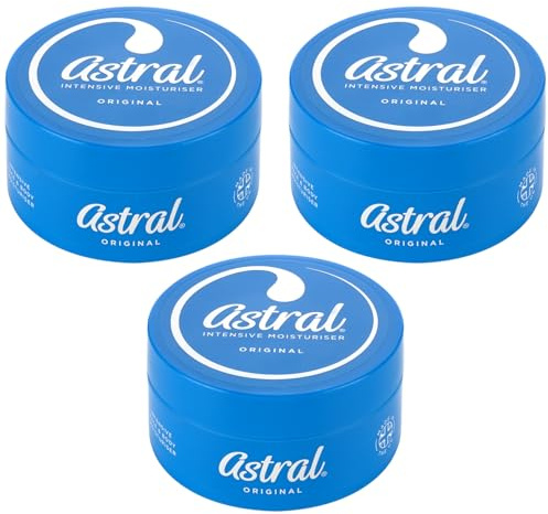 THREE PACKS of Astral Cream x 200ml