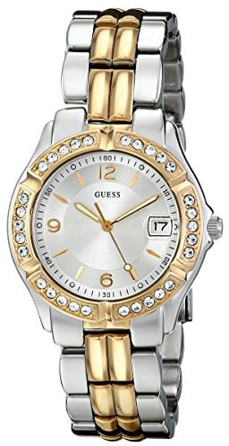 GUESS Women's Analog Quartz Watch with Stainless Steel Strap U0026L1