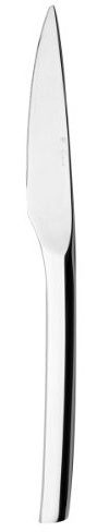 Couteau de table monobloc, lame scie, inox 18/10 4mm - Lot de 6