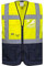 Portwest WARSCHAU EXEKUTIV WESTE, Größe: 5XL, Farbe: Gelb/Marine, C476YNR5XL